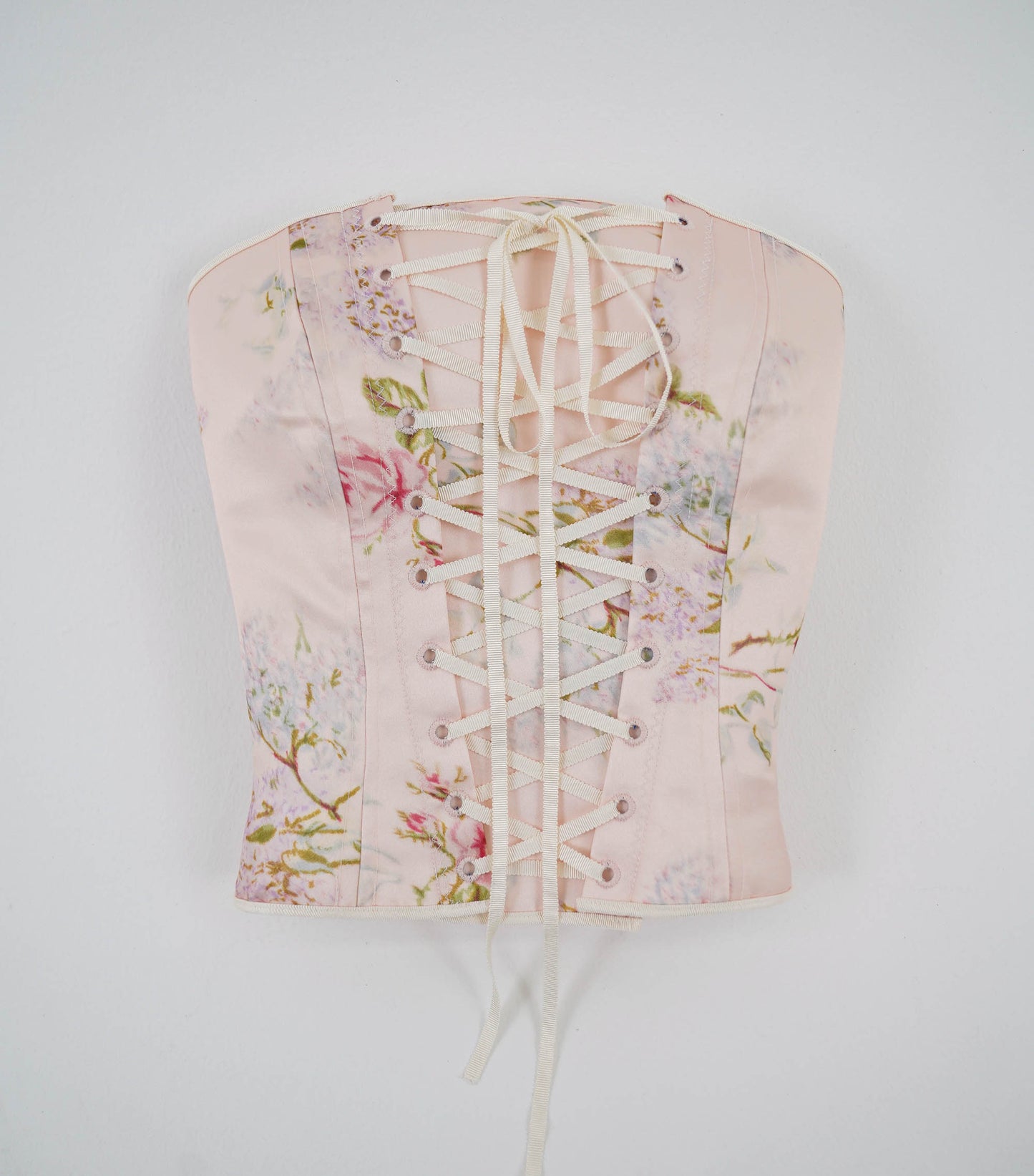 Romantique Front Lacing Corset in satin