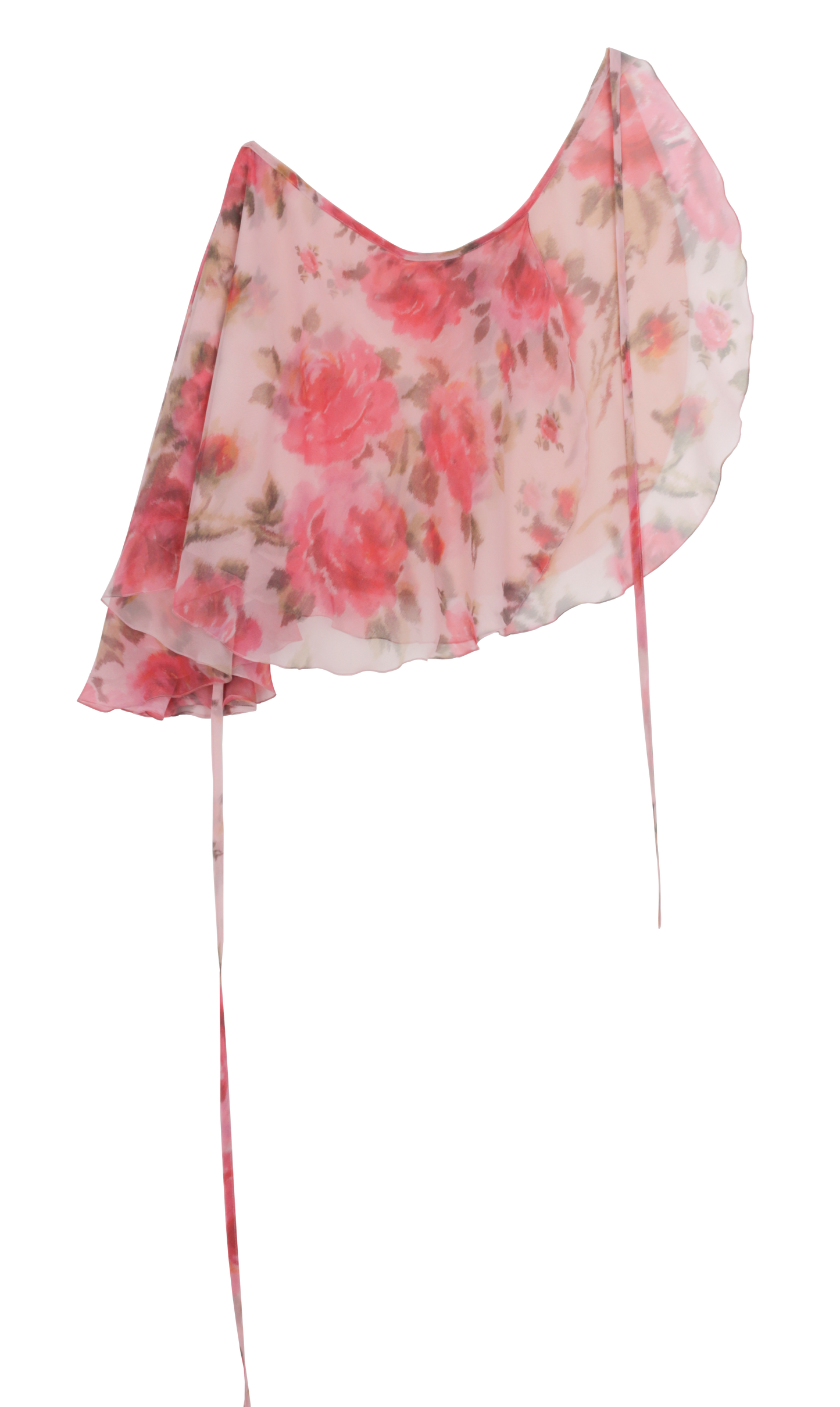 Ballet Chiffon Wrap Skirt in vintage rose