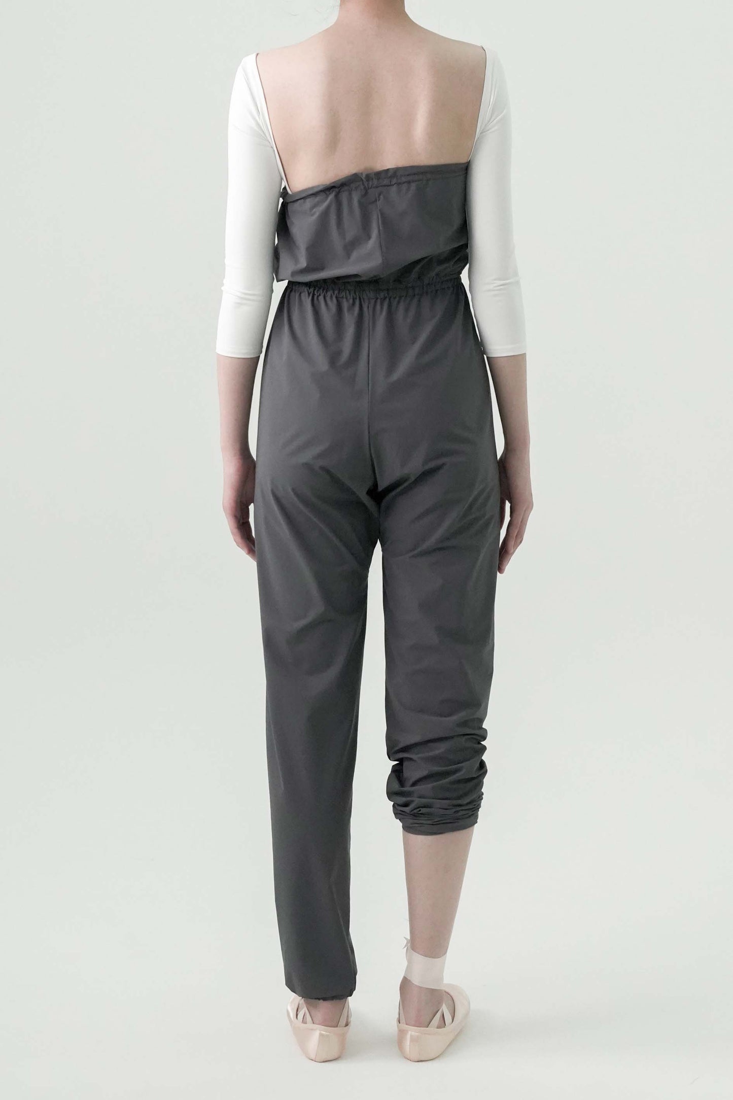 Beatrice romper in charcoal