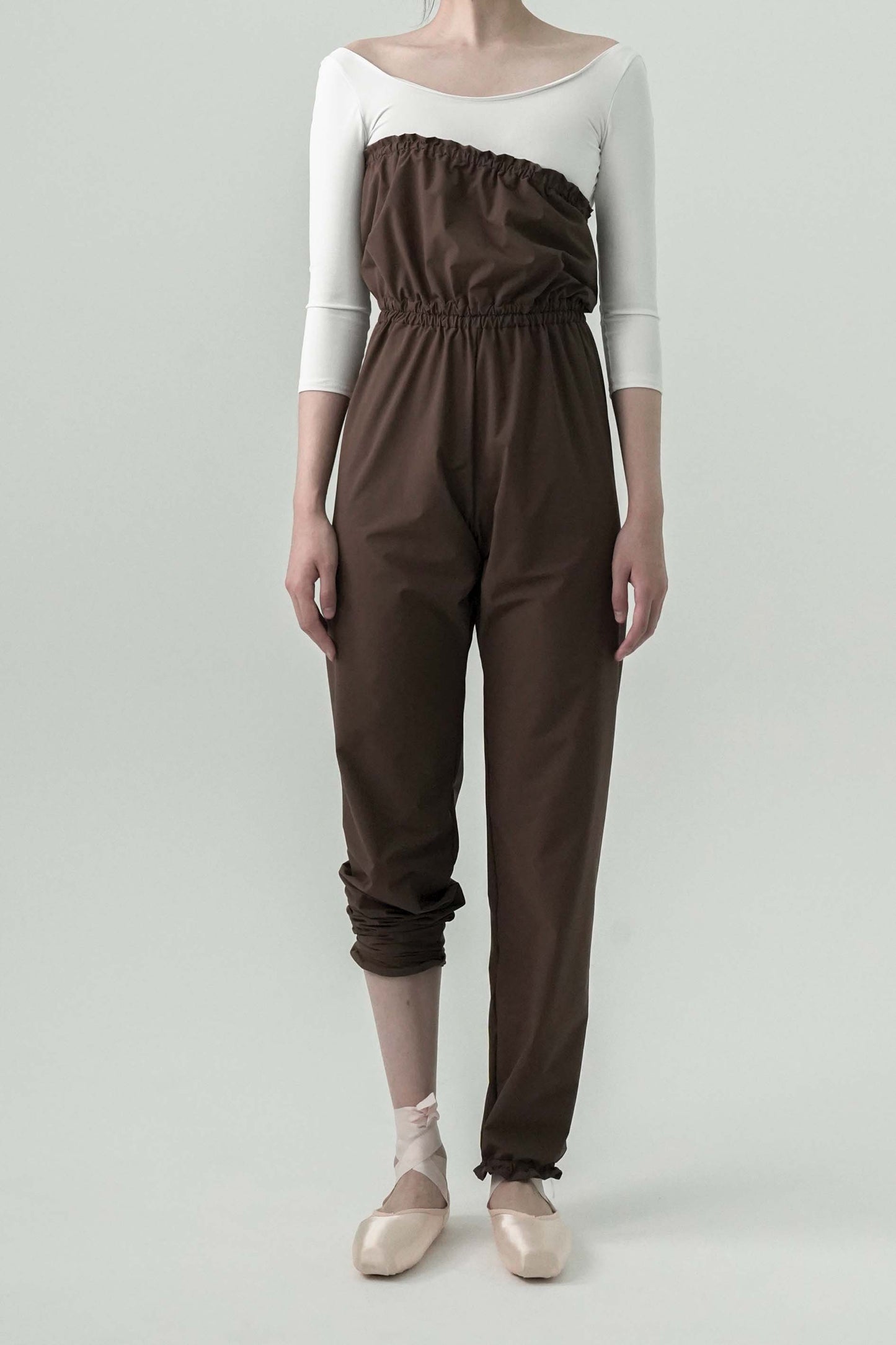 Beatrice romper in mocha