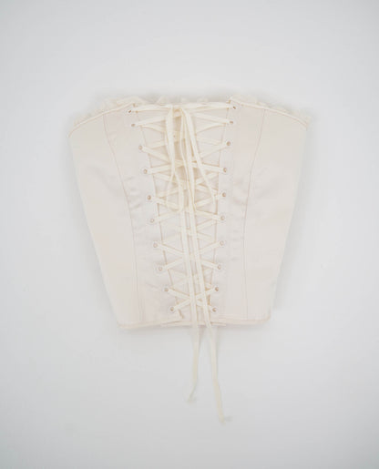 Romantique Front Lacing Corset in satin