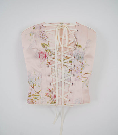 Romantique Front Lacing Corset in satin