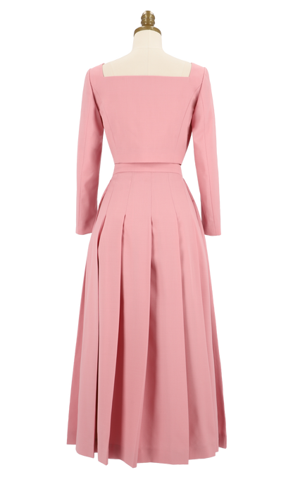 Elisa Top & Wide Pleat Skirt Set