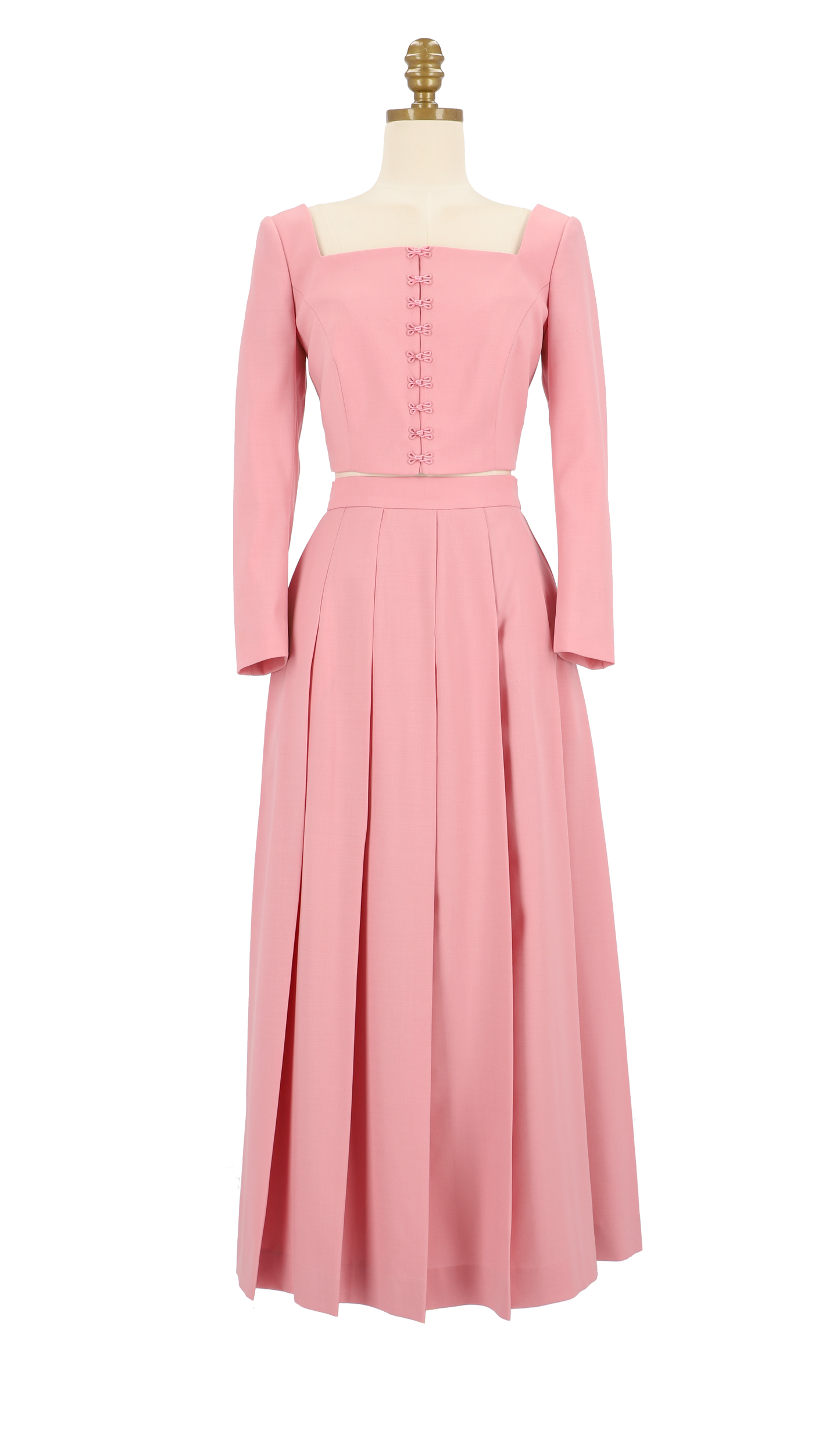 Elisa Top & Wide Pleat Skirt Set